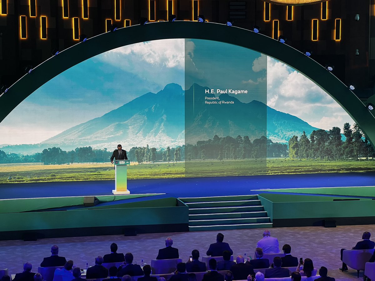 JadeAgustin's tweet photo. Rwandan President Paul Kagame speaks at the opening of World Travel and Tourism Council Global Summit in Kigali | @cnnphilippines https://t.co/oe1NXqkXO8