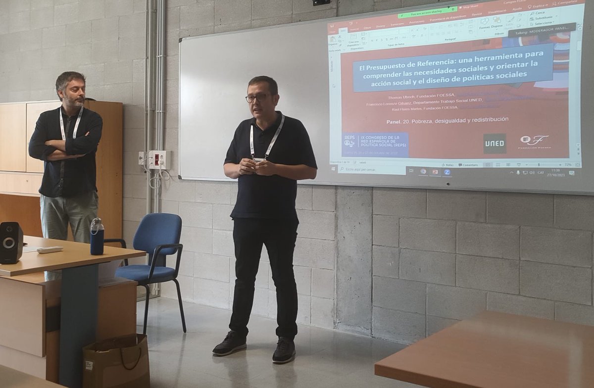 En este espacio pudimos presentar nuestro trabajo sobre un Presupuesto de Referencia gracias a la participación de @thomasubrich y <a href="/kiko_lorenzo/">Kiko Lorenzo</a>. Una herramienta para comprender las necesidades sociales y orientar la acción social y el diseño de las políticas sociales.
#REPS2023