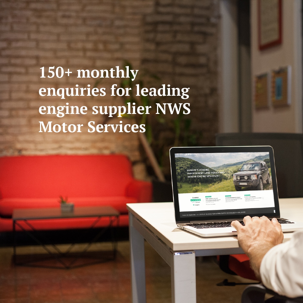 OldBoysCo's tweet photo. NWS Motor Services is one of Europe's leading engine remanufactures for Land Rover and Jaguar engines. 

Using Google Ads and PPC, they consistently generate over 150 monthly inquiries, spanning both engine requests and service inquiries. https://t.co/V6qVzzm0k1
