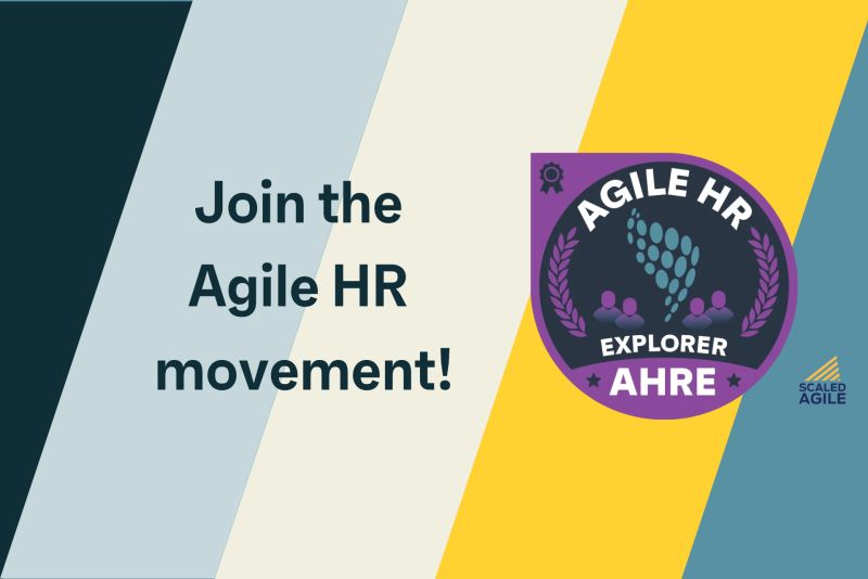 Exciting News from <a href="/ScaledAgile/">Scaled Agile</a> 🔥 

Introducing the Agile HR Explorer Training via #SAFeStudio.

This innovative program is designed to empower HR professionals with Agile knowledge and practices

Find out more: bit.ly/3Mmy47l

#AgileHR #SHRM #Transformation #AHRE #HR