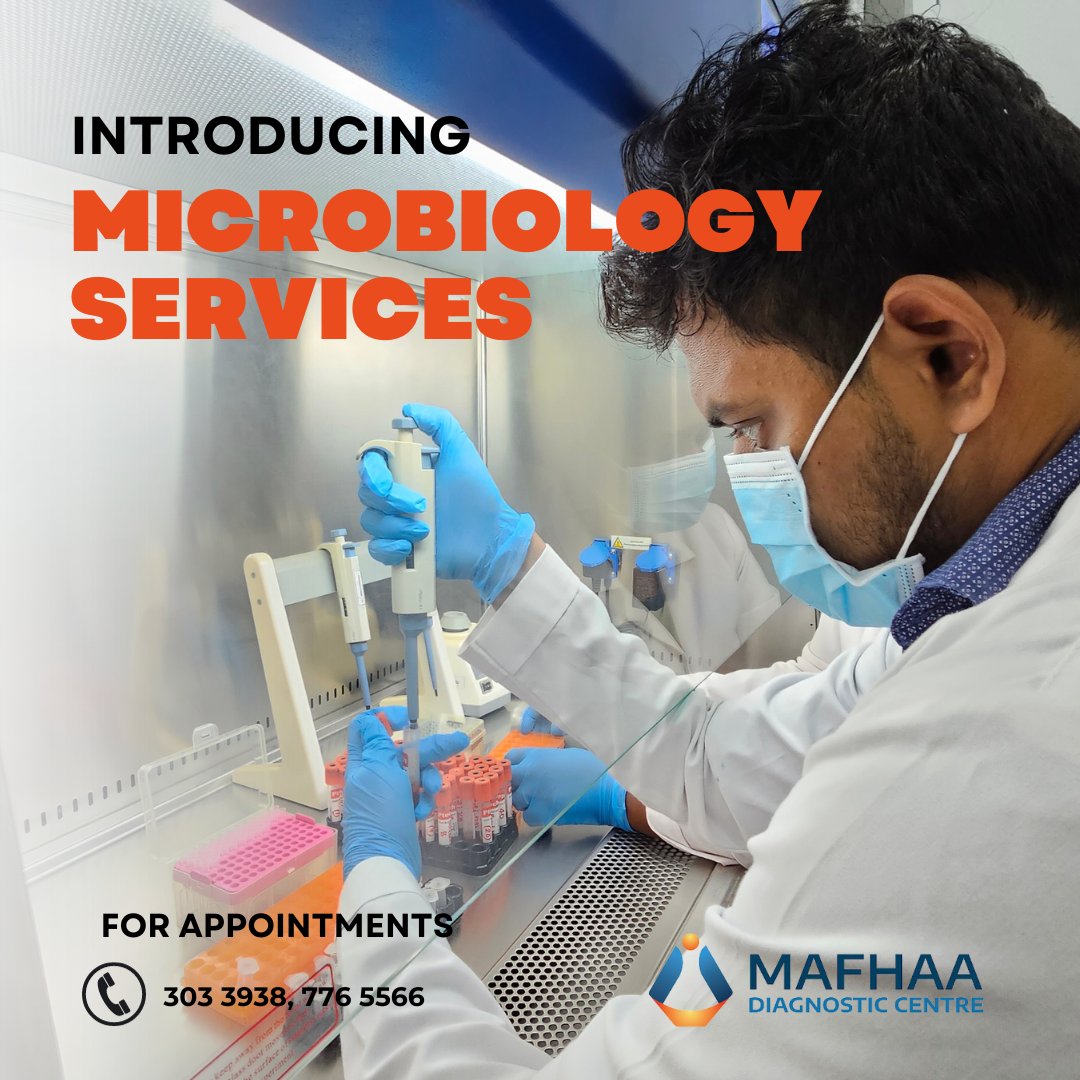MafhaaDC's tweet photo. We offer cutting-edge Microbiology Services!  

Fast Sampling &amp; Reporting  
✔Blood Culture 
✔Urine Culture 
✔Stool Culture  

Open from 09:00 am to 10:00 pm 
For information &amp; appointments, contact us 
Hotline: 776 5566 Tel: 303 3938 https://t.co/MwAGQuk4se