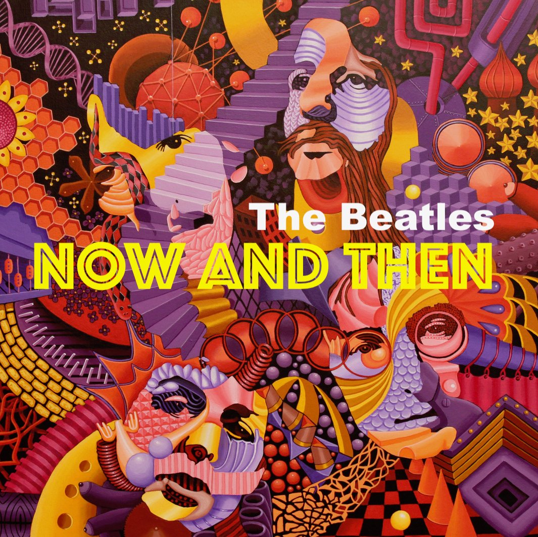 songlink's tweet photo. So the #Beatles historic final single is being previewed today at 2.00pm GMT ahead of release tomorrow. However the sleeve is rather less than you'd expect so how about this version using the brilliant artwork of Ingrid Black in Canada as used for my book. https://t.co/Eb4UmHClaI https://t.co/mUYNBkSVbn