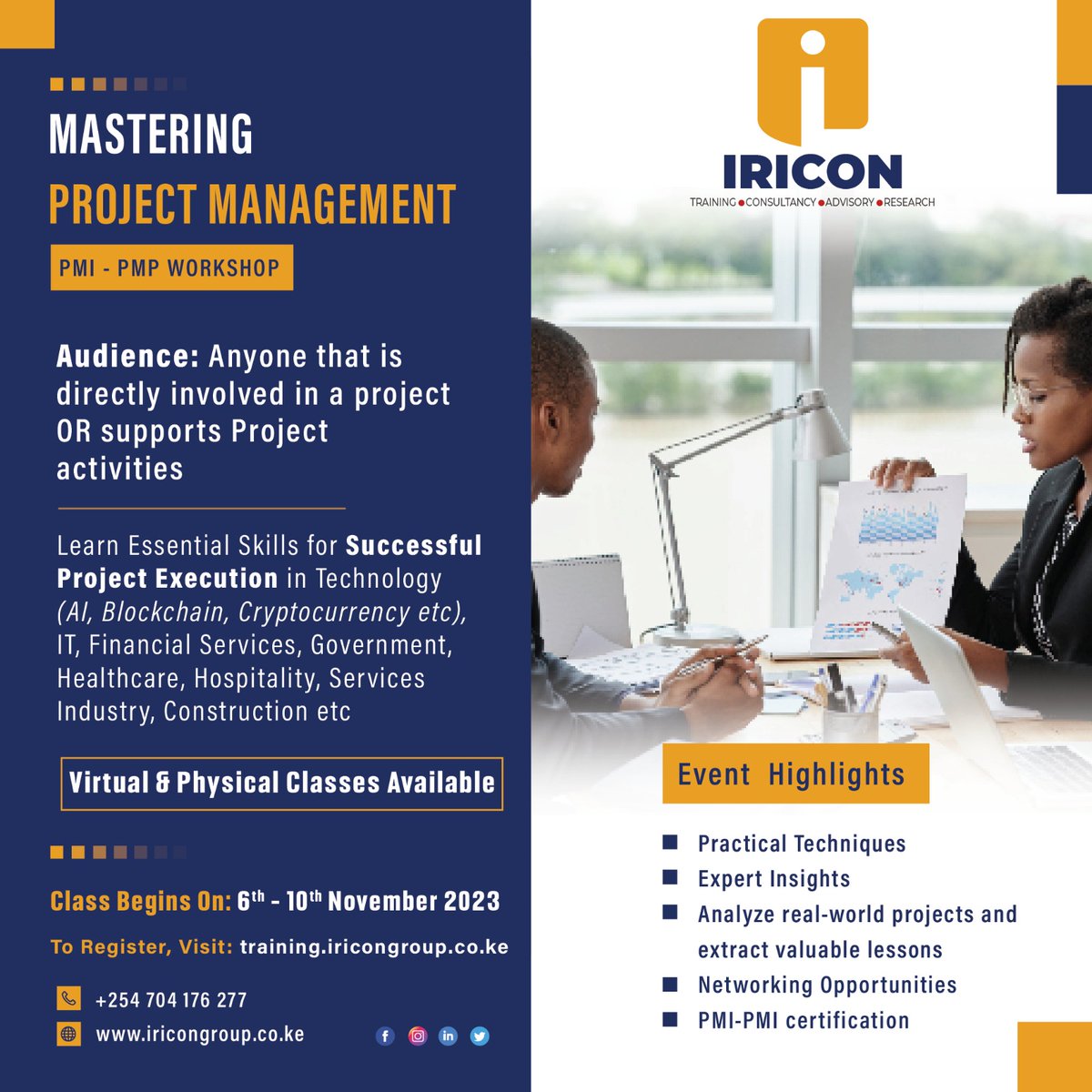 IriconGroup's tweet photo. Have you enrolled to our upcoming classes that are starting on 6th to 10th of this month??? Don't be left out...we are located at Ndemi rd MNG offices in kilimani. You can email us at info@iricongroup.co.ke.
#NjaaRevolution
#MUNNEW 
#CarabaoCup  /Newcastle
/ Ally B https://t.co/XZProa7P1O