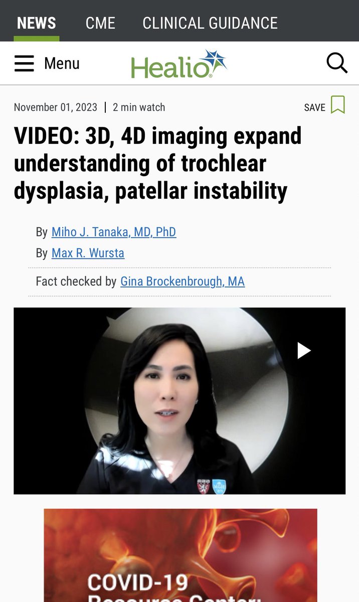 DrMihoTanaka's tweet photo. 3D imaging has become popular in the assessment of #knee anatomy. But what about 4D imaging? Dynamic CT can assess the role of #TrochlearDysplasia in #PatellarMaltracking & may influence when & how to perform #trochleoplasty
@OrthoToday @GoHealio
https://t.co/lJtJyOaEFU https://t.co/eJWsxaR9WY