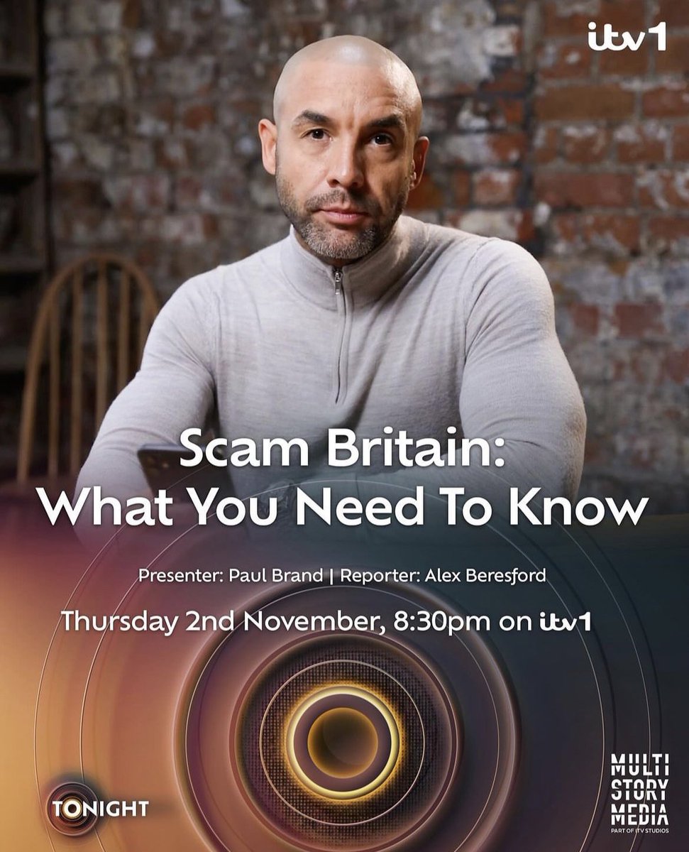 Tonight on @ITV With over 1.2 billion pounds being stolen by criminals through fraud in 2022, I’ve investigating how can we avoid becoming victims and keep our cash safe. Scam Britain: What You Need To Know | ITV1 | Thursday Night | 8:30pm |