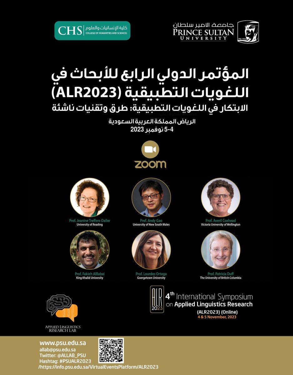 LCRL_PSU's tweet photo. نتطلع لمشاركتكم في مؤتمرنا الدولي الرابع لأبحاث اللغويات التطبيقية يومي 4-5 نوفمبر 2023. 

ويمكنكم الإطلاع على برنامج وكتيب المؤتمر على موقع المؤتمر 
https://t.co/bBCcHzFiZx

#PSUALR2023 https://t.co/5wFIoq5XiY