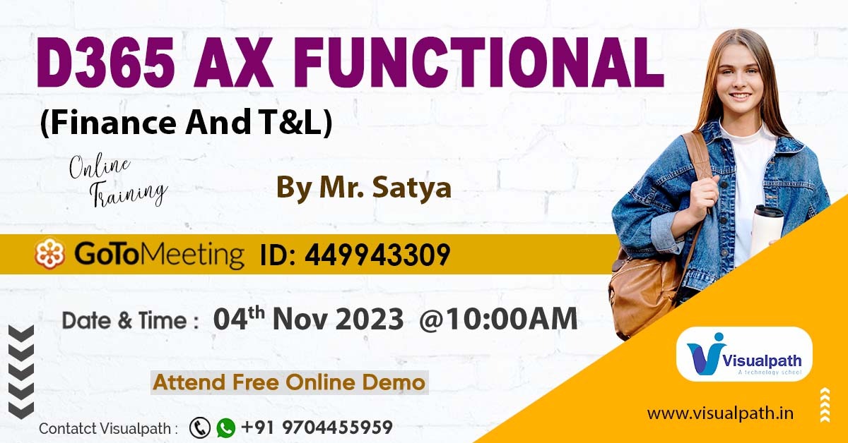 VisualpathPro's tweet image. Join Now: bit.ly/47cYXCQ
Attend New Online Free Demo on D365 Ax Functional Finance(T&amp;amp;L) by Mr. Satya
Demo on: Nov 4th @ 10:00 AM IST
Contact us: +91 9704455959.
Join us on WhatsApp: bit.ly/47eayBz
#axfunctional #D365 #axfunctionald365 #TradeTools #finance