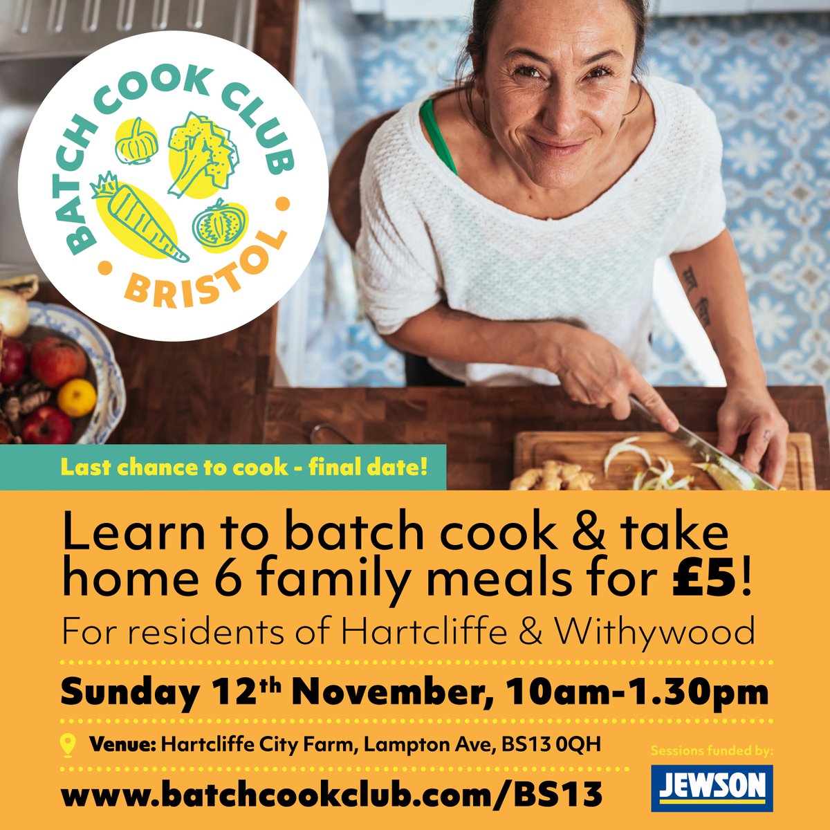 Last Batch Cook Session at Hartcliffe City Farm Cook and take home 6 family meals for £5 #Cookinggroup #Batchcooking #HartcliffeFarm #Learntobatchcook