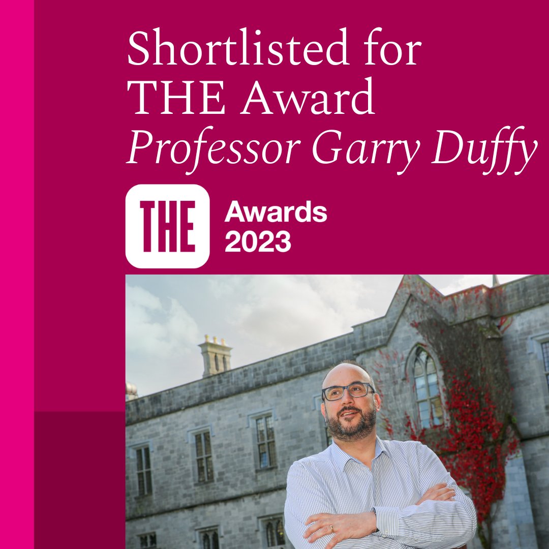 Ollscoil na Gaillimhe | University of Galway (@uniofgalway) on Twitter photo 🎉We're thrilled to announce that Professor @GDuffy00 has been shortlisted in the prestigious 'Outstanding Research Supervisor of the Year' category in this year's THE Awards!
More info: t.ly/mIcPW
#UniversityOfGalway #THEAwards <a href="/GalwayCMNHS/">University of Galway CMNHS</a> @TimesHigherEd 🎉We're thrilled to announce that Professor @GDuffy00 has been shortlisted in the prestigious 'Outstanding Research Supervisor of the Year' category in this year's THE Awards!
More info: t.ly/mIcPW
#UniversityOfGalway #THEAwards <a href="/GalwayCMNHS/">University of Galway CMNHS</a> @TimesHigherEd