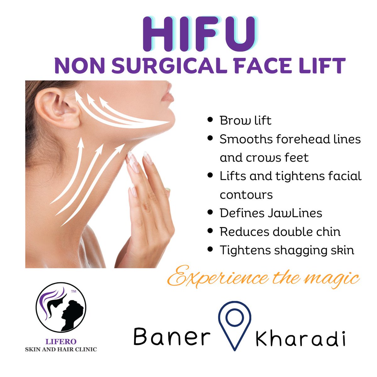 DLifero's tweet photo. Revolutionizing Beauty: Unlocking Youthful Radiance with HIFU 🌟✨ Say goodbye to wrinkles and hello to a rejuvenated you!

#HIFU #YouthfulGlow #BeautyInnovationn #liferoskinhairclinic #SkincareMagic #GlowUpGoals #SkinHealth #liferoskinclinic #punecity #trending2023 #pune https://t.co/HyDF5531Mq
