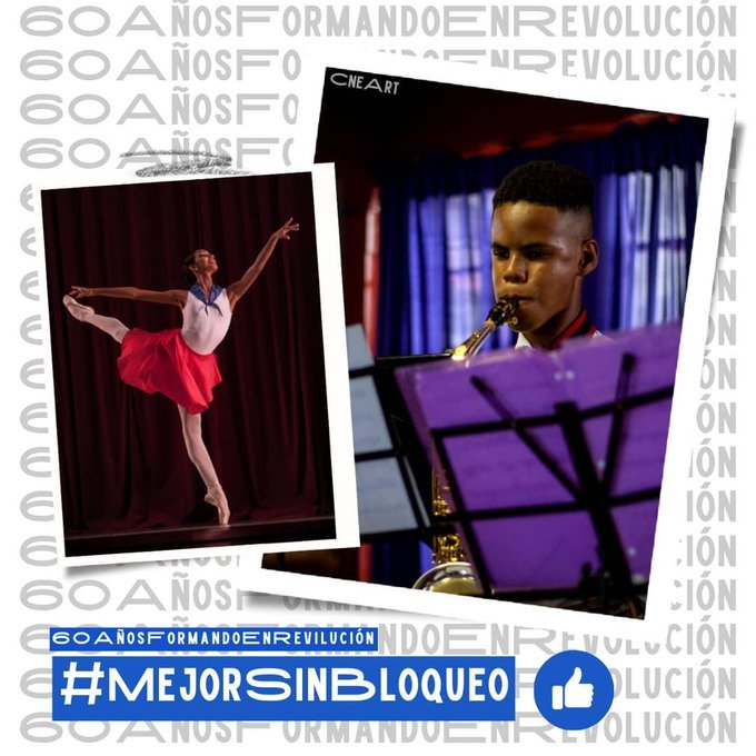 Artex_artecuba's tweet photo. Auténtico,alegre y valiente,el pueblo cubano sigue siendo artífice de la obra de la revolución y la cultura. Exigimos se levante el bloqueo. #MejorSinBloqueo #CubaVaConmigo #SomosArtexCuba #CubaEsCultura https://t.co/OM2ilqHiTV