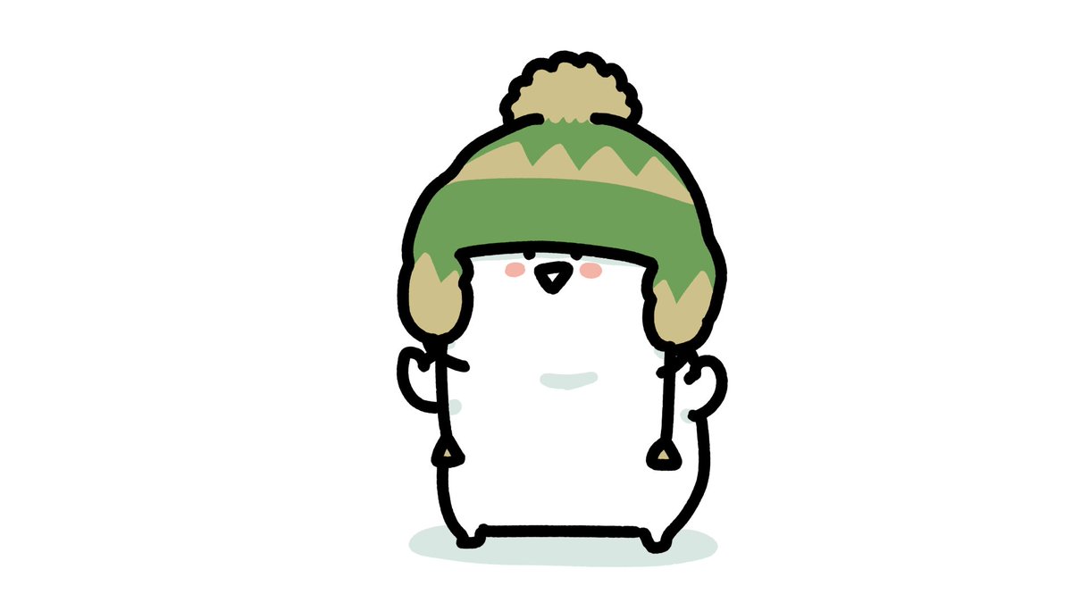 「帽子むずかしい」|お文具のイラスト