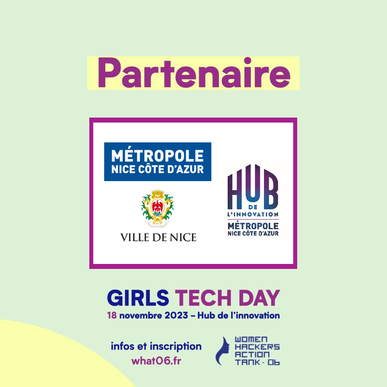 WhatHackers's tweet photo. @VilledeNice et @MetropoleNCA seront partenaires du Girl Tech Day #2!

Merci pour votre soutien ! 🙏

📅RDV le 18 Novembre 2023 au @CEEINCA

👉Infos et inscriptions : https://t.co/D2X47efmZ2

#CotedAzurFrance #WomenInTech  #What06 #What06GTD2 https://t.co/ZMvofSsL4T