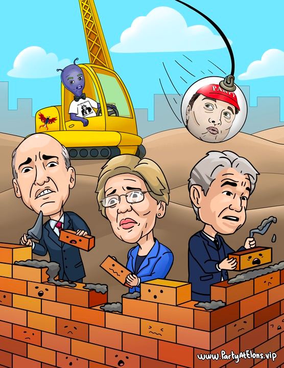 partycoineth's tweet photo. $PARTY will break you free from the wall! 

@pinkfloyd  
#FreedomofMoney 
#CryptoParty https://t.co/GiHTt8KEK8
