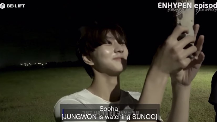 nooyorker's tweet photo. thinking abt how we’ve only seen like 2% of the cute sunoo videos that jungwon has locked away in his phone https://t.co/wsvASvrCJw