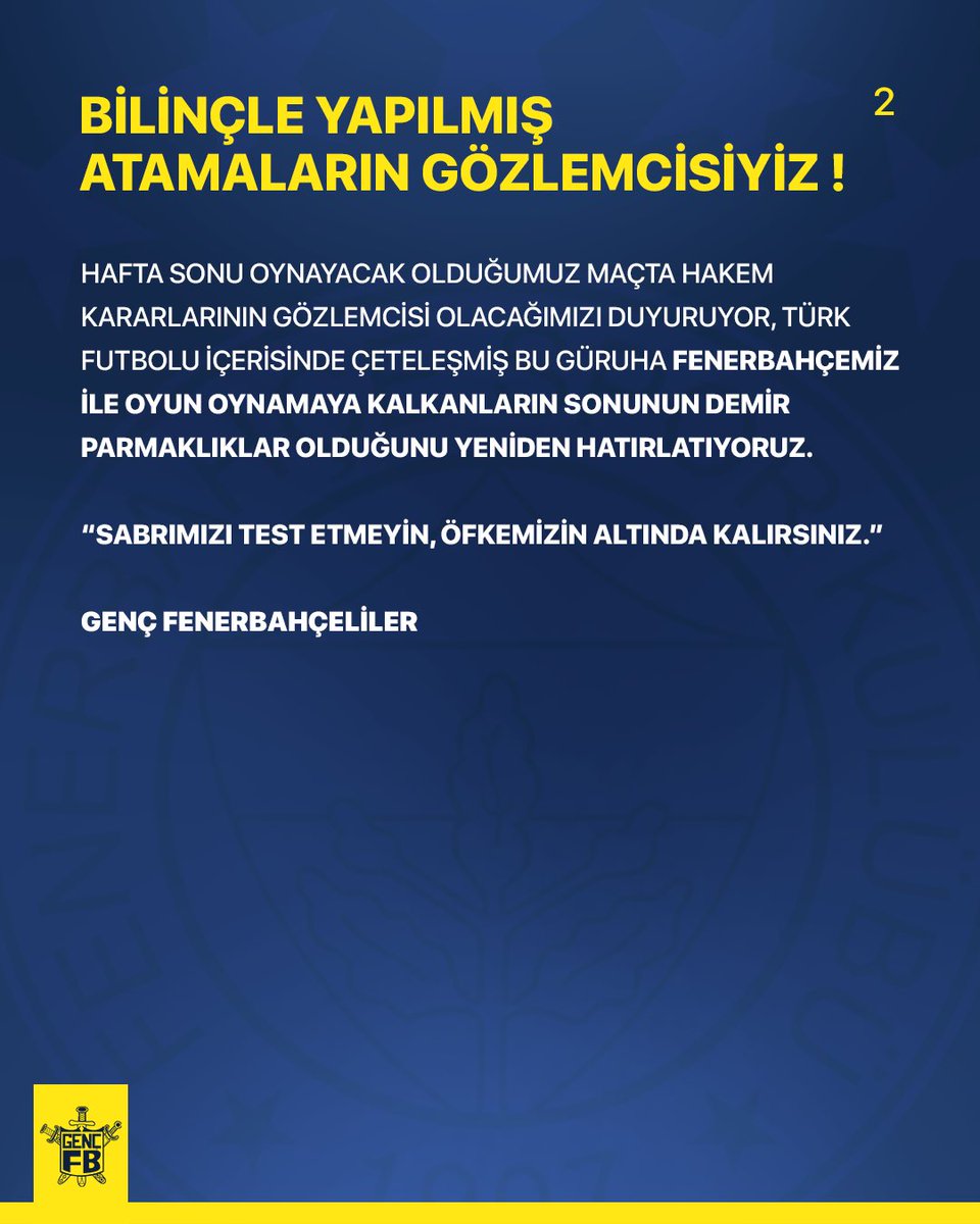 ❗️SABRIMIZI TEST ETMEYİN, ALTINDA KALIRSINIZ! 

👉 #FenereOperasyonVAR