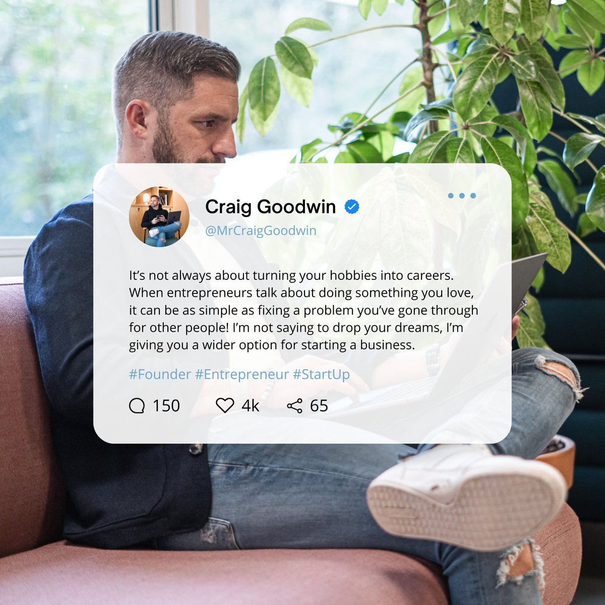 It’s not always about turning your hobbies into careers. When entrepreneurs talk about doing something you love, it can be as simple as fixing a problem you’ve gone through for other people. I’m not saying to drop your dreams, I’m just giving you wider options!