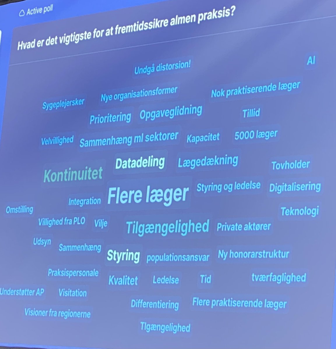 GunverLillevang's tweet image. Flere læger, kontinuitet og tilgængelighed er de vigtigste elementer i fht fremtidens almen praksis. 
#sundhedforalle #sundpol #dkplo @Plolaeger