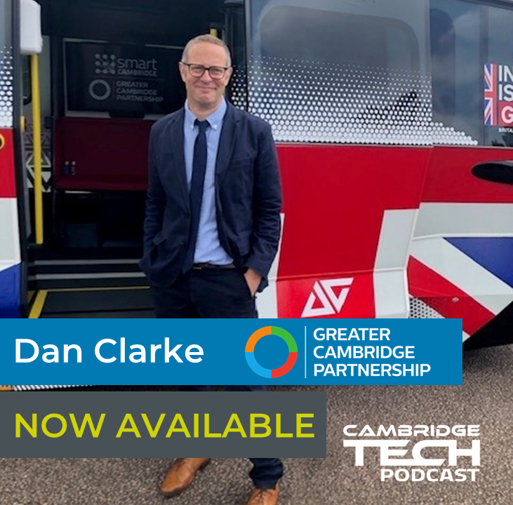 #TBT Did you know that Cambridge is working on autonomous vehicles, intelligent city platforms, and digital twins? Dan Clarke, Head of Innovation and Technology at the <a href="/GreaterCambs/">Greater Cambridge Partnership</a>, tells us more and gets us thinking about how future cities could work. #CamTechPod