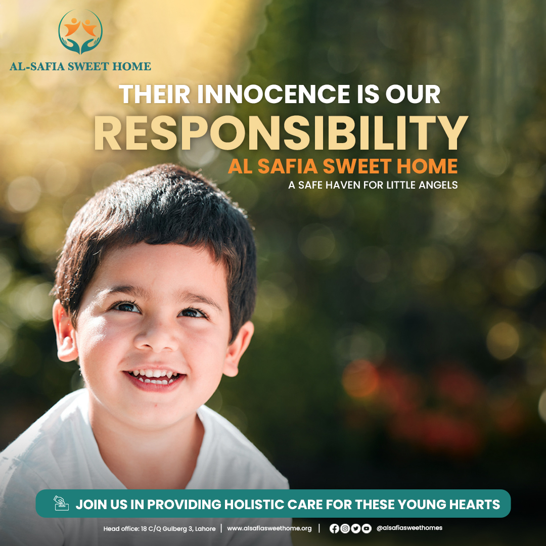 At Al SafiaSweet Home, we take pride in our responsibility to safeguard the innocence of every little angel who finds solace within our walls

#AlSafiaSweetHome
#SafeHavenForAngels'
Website link: alsafiasweethome.org