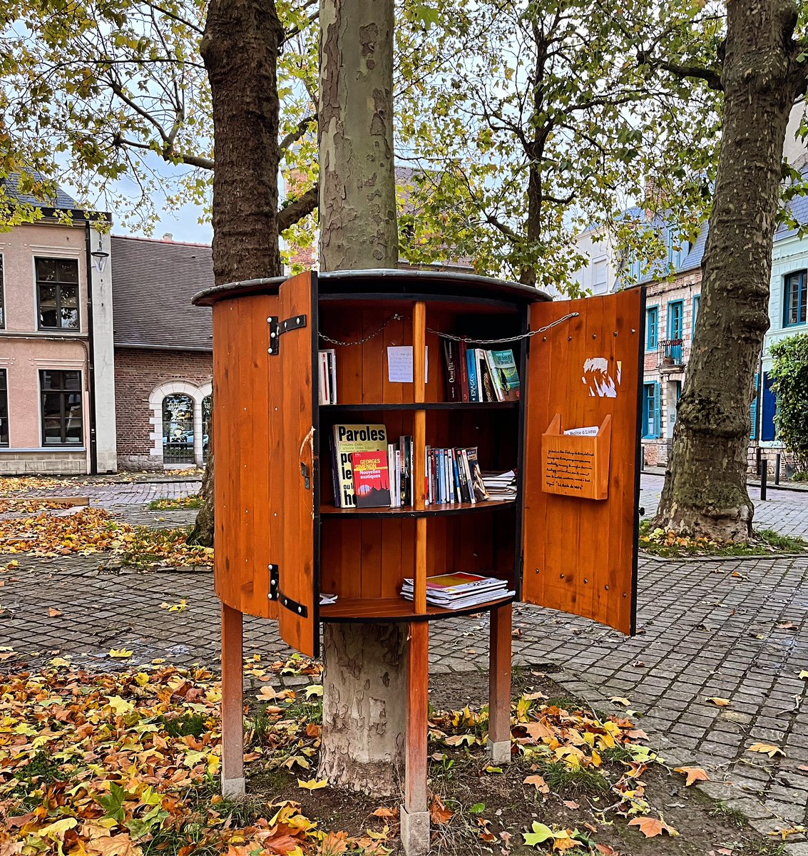 La tempête Ciaran nous met à l’épreuve mais je suis solidement implantée sur mon emplacement de la Place du Wetz d’Amain.
Ce n’est pas une tempête qui m’empêchera de continuer à vous proposer les échanges de culture !
#Arras #boîteàlivres