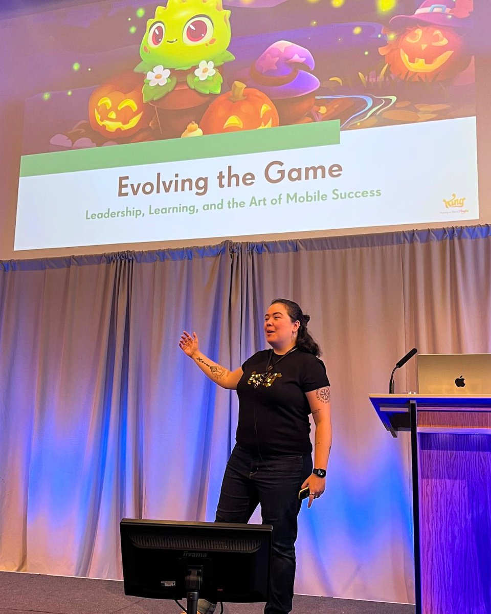 Our very own Sabrina Carmona took center stage this week at <a href="/scotgamesweek/">Scottish Games Week 2025</a> as the keynote speaker. Sabrina shared insights on her transformative career moments and emphasized how we should strive for harmony within our work-life balance!

#LifeAtKing #ScottishGamesWeek