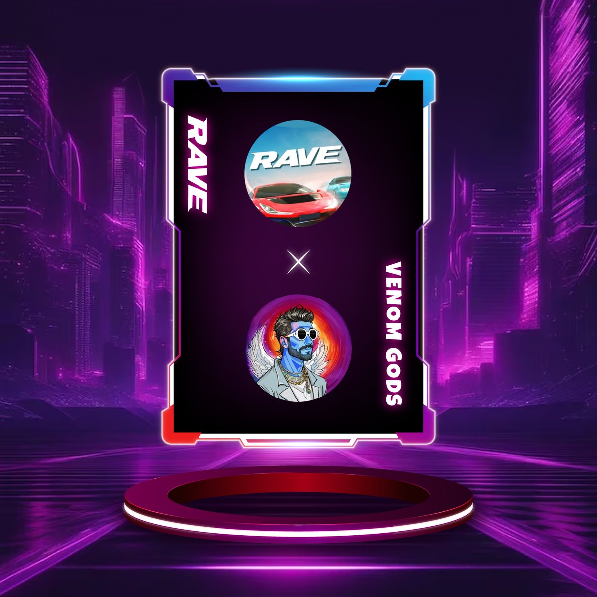 Exciting Partnership NFT!

Celebrate the collaboration between @VenomGODSnft and #Rave with a limited-edition NFT for our community!

Complete tasks to claim your NFT:
grinding.today/campaigns/1954

Don't miss this opportunity!
🎁10 WL spots from Rave
🎁15 WL spots from GODS
🎁5 OG
