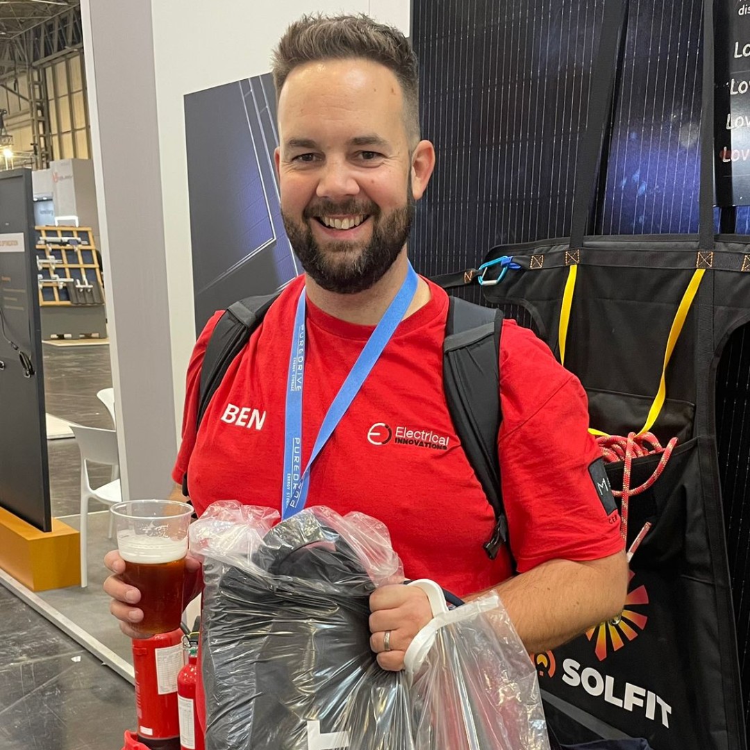 It was a pleasure to exhibit at the Solar and Storage Live show recently and a fantastic opportunity to connect with our partners, including our good friends at <a href="/ElecInn/">Ben Curry</a>. Our 'Love Sling' has received a great response, check it out here eu1.hubs.ly/H061dRN0 #solarinstaller
