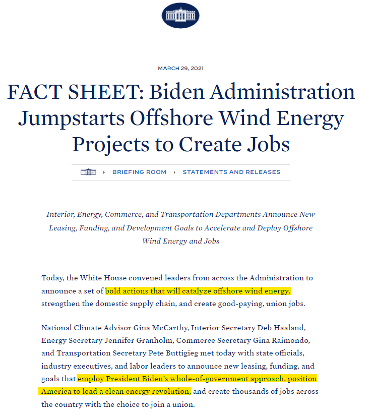 Fact Sheet, Climate Jobs (2021), White Papers