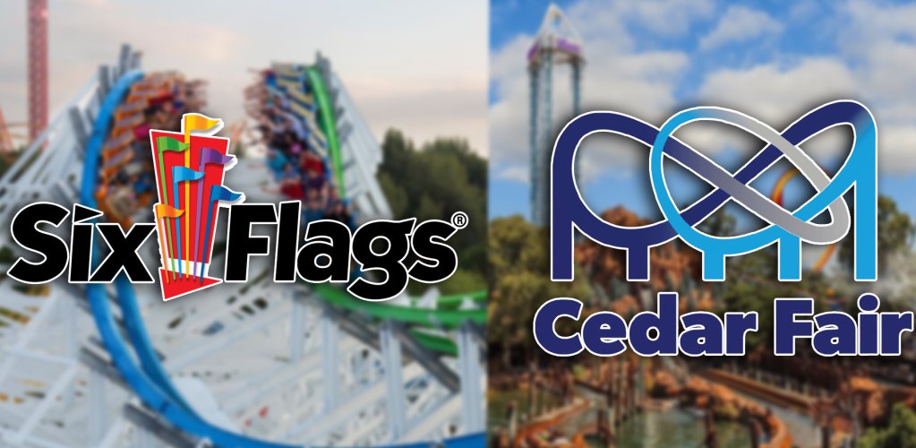 coasterhub's tweet photo. In a major landmark deal Six Flags and Cedar Fair have announced a merging of equals, creating a massive park chain! Operating under the name of Six Flags the chain will now operate 27 amusement parks, 15 waterparks, and 9 resorts! The deal plans to close early 2024.

PC ATD News https://t.co/c0wqLyRfRh