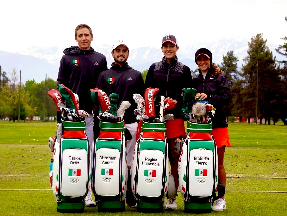 Éxito al representativo nacional que participará en los Juegos Panamericanos #Santiago2023! 
Carlos Ortiz, Abraham Ancer, Regina Plasencia e Isabella Fierro. #UnidosPorElGolf #golfmexico 🇲🇽
Regálenle a México su talento.
@carlosortizGolf