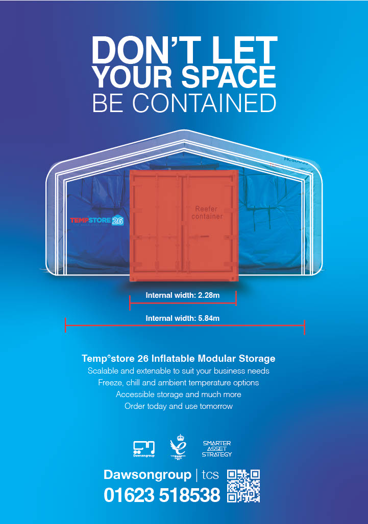Tectoniks's tweet photo. The Temp°store 26 is the perfect solution for your business over the next few months. It provides temporary storage, available as chill, freeze or ambient, ensuring you can keep up with demand and protect your products from the weather.

https://t.co/hX62IRzz4E https://t.co/KKJQ1A1mk9