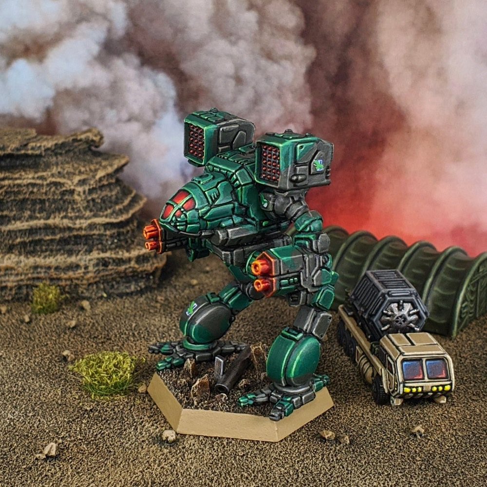 Line a boss...
Deathtrap, painted by Warrior's Soul
<a href="/catalystgamelab/">CatalystGameLab</a> #battletech

 camospecs.com/listing/timber…