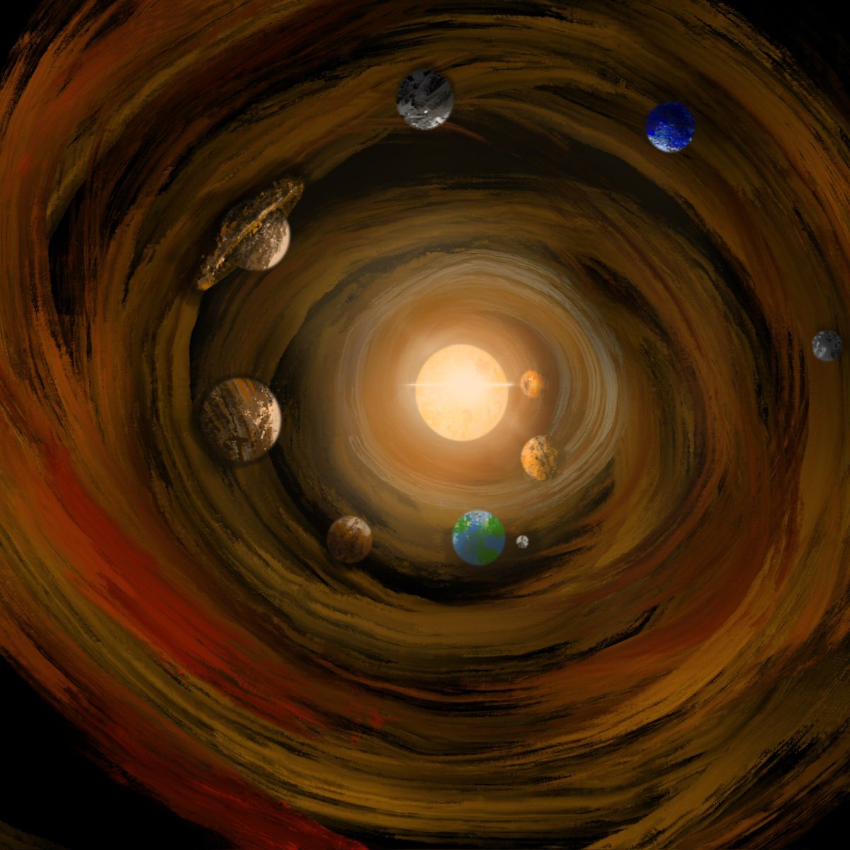 Gm 

The whole world 
There is no end for the world we live on 

1/1 edition 100 xtz

Digital painting fully handmade 

objkt.com/asset/KT1Uq81v…

#objkt <a href="/objktcom/">objkt</a>