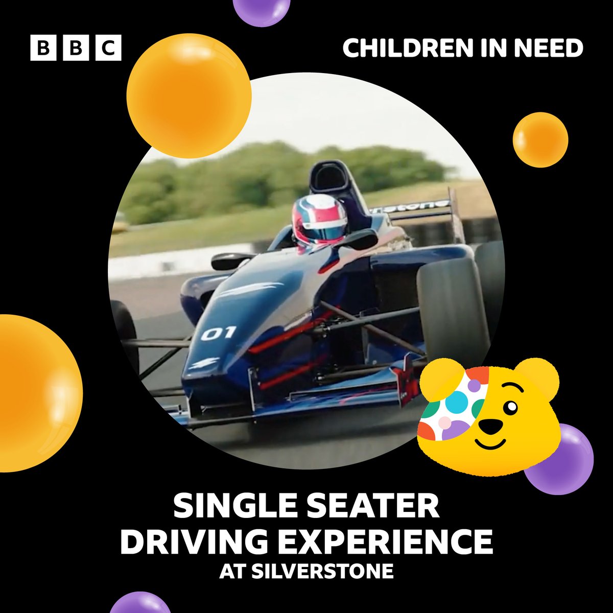 Thank you to @SilverstoneUK, who have provided a single seater driving experience at Silverstone, for our Gaming Prize Draw. Head to bbc.co.uk/pudsey to find out how to enter, and see full terms and privacy notice. 18+