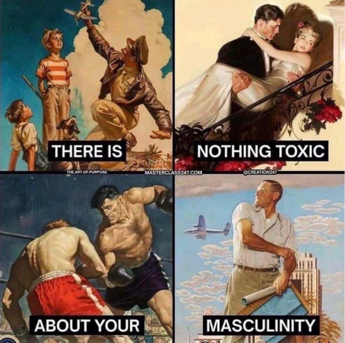 englishbounder's tweet photo. Men, their is nothing toxic about your #masculinity. Say that daily to yourself, stop listening to the anti men sewer media.
#men #masculine #boys #manosphere #misandry #feminists #manhaters https://t.co/fh4pMPxaE2