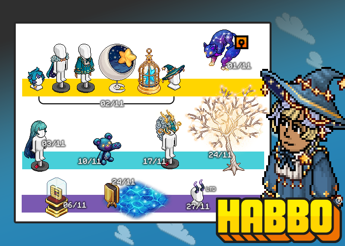 Fechas de salida para #HabboConstellations están aquí abajo, gente

escanea y prepara 👁