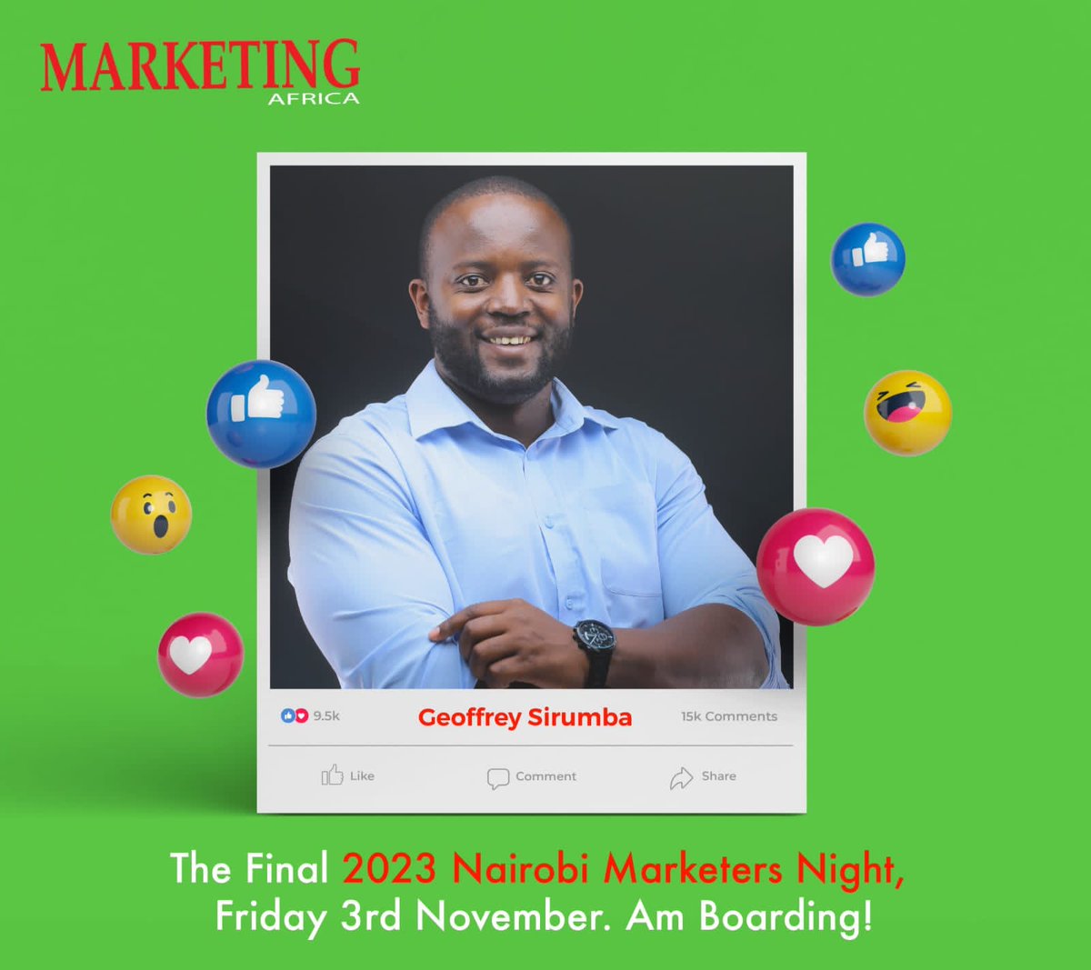 geoffsirumba's tweet photo. I speak Marketing Fluently
@WilliamKalombo5 
#MarketingAfrica
#Mapro 
@MarketingPro254 https://t.co/jvgEJmM1fK