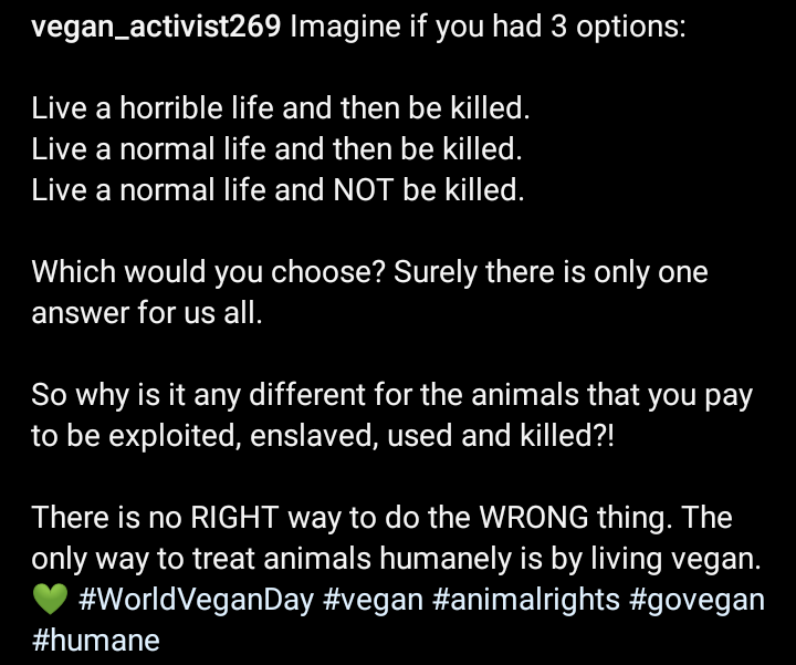 #Vegan #WorldVeganMonth #AnimalRights