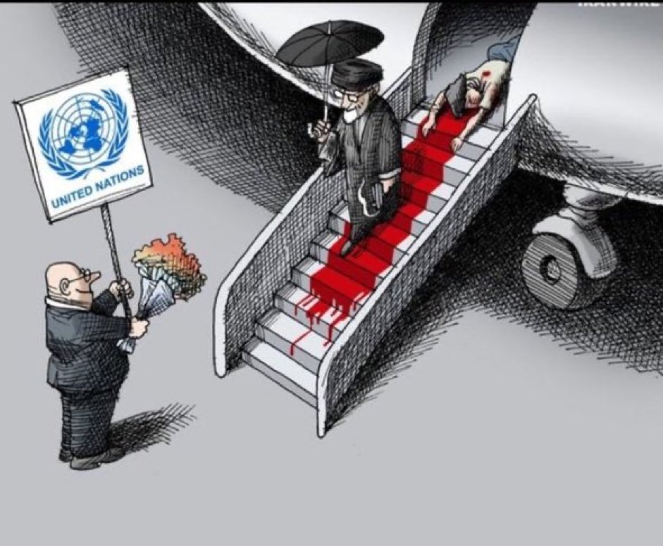 Today Iran becomes chair of a UN human rights forum. For real. The UN went and appointed the world's most dangerous regime Chair its Human Rights Council Social Forum. ☠️The same Iran that sends morality police to beat to death women and girls. ☠️The same Iran that sends Hamas…