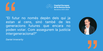 🟣No et perdis aquesta crida a la reflexió sobre la #democràcia i el futur a #Barcelona! 📺 Aquí tens el vídeo complet del conferència inaugural de l'#ECod amb @daniInnerarity i @KarlosCastilla 📽️ youtube.com/watch?v=_MD4Cz…