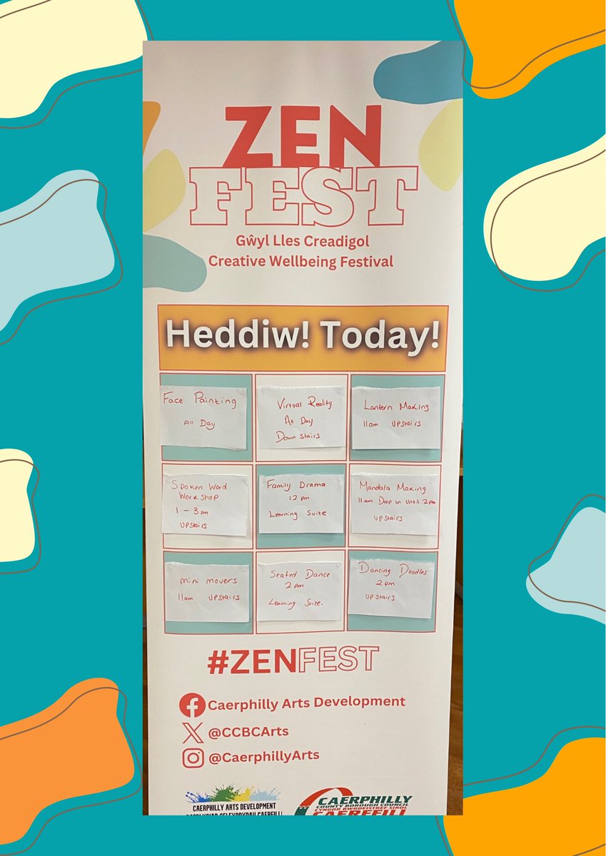 RiscaLibrary's tweet photo. Creadigol. Lles. Hwyl. AM DDIM. Ymunwch â ni #ZenFest
10:00-15:00 & 19:00-21:00
Creative. Wellbeing. Fun. FREE.
Join us #ZenFest https://t.co/DuMtjLI7Vo