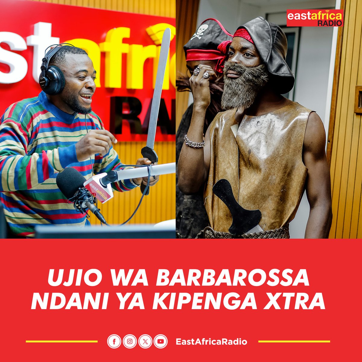 earadiofm's tweet photo. Timu kutoka @azamtvtz wamefika leo kwenye shoo ya mashabiki nambari moja Afrika Mashariki na kati #KipengaXtra ya #EastAfricaRadio na ujio mpya wa tamthilia kali #Barbarossa, hii si ya kukosa lipia kisimbuzi chako mapema au fika kwa mawakala wa azam kwa taarifa zaidi.

Cc. @van_msumi  @gharib_mzinga23 @mrisho.senga_  @sebathewarrior

#TogetherTunawakilisha #KipengaXtra #EastAfricaRadio #AzamTVBurudaniKwaWote