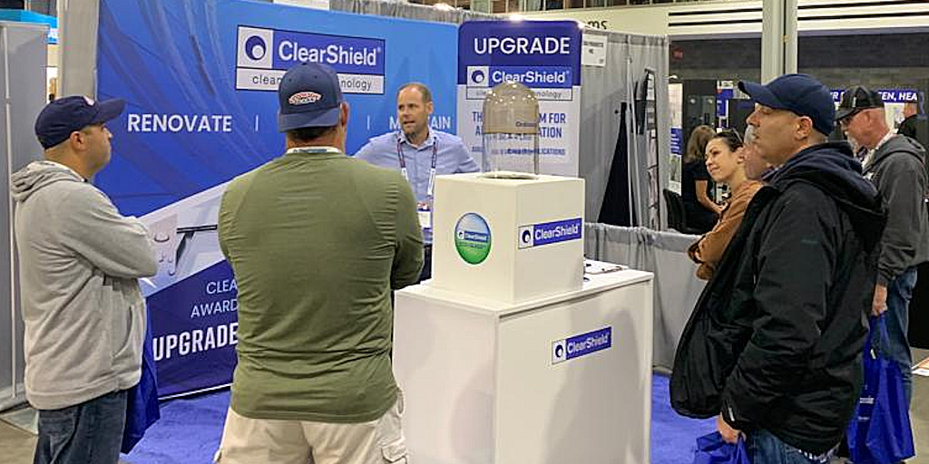 ritec_systems's tweet photo. Today’s your last chance to visit @ClearShieldNA at @GlassBuild! Visit booth 219 to find out about #awardwinning #durable #Ritec #ClearShield® #nonstick #easyclean #glass #surface #protection!
#GlassBuildAmerica #GBA23 #ClearShieldEcoSystem #ClearShieldEcoGlass #UpgradeYourGlass https://t.co/XN87KXletC