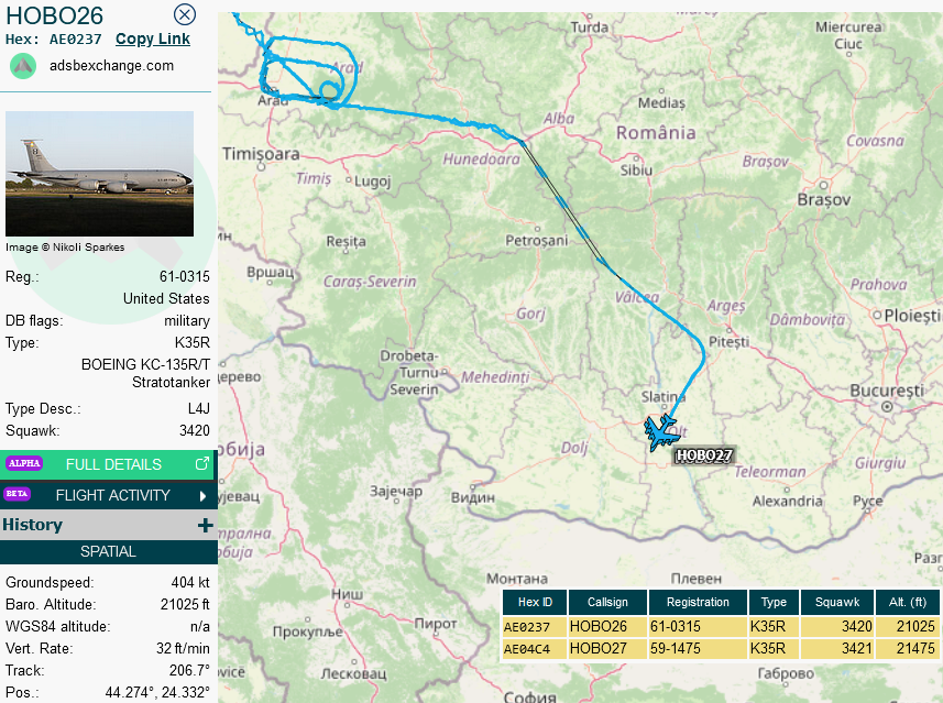 SirListenalot's tweet photo. #KC135's #HOBO26-27 finished AR with #B1's #HOWLER41-42. Hobo's turn over PANZU to NERDI, Howlers via PANZU to NAVOD, changing to Sofia Control https://t.co/SNj62Ew4TL