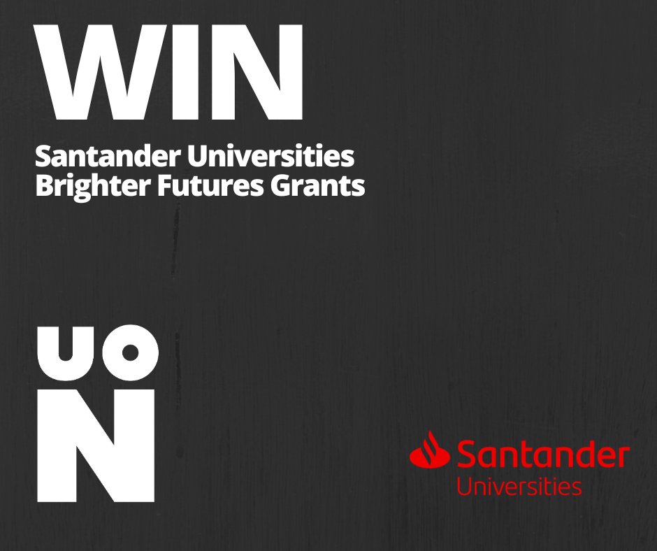 Applications are still open for the Santander Universities Brighter Futures grants, open to all students to apply for: Register here: ow.ly/5MeT50Q2byH #UON #Santander #Grants