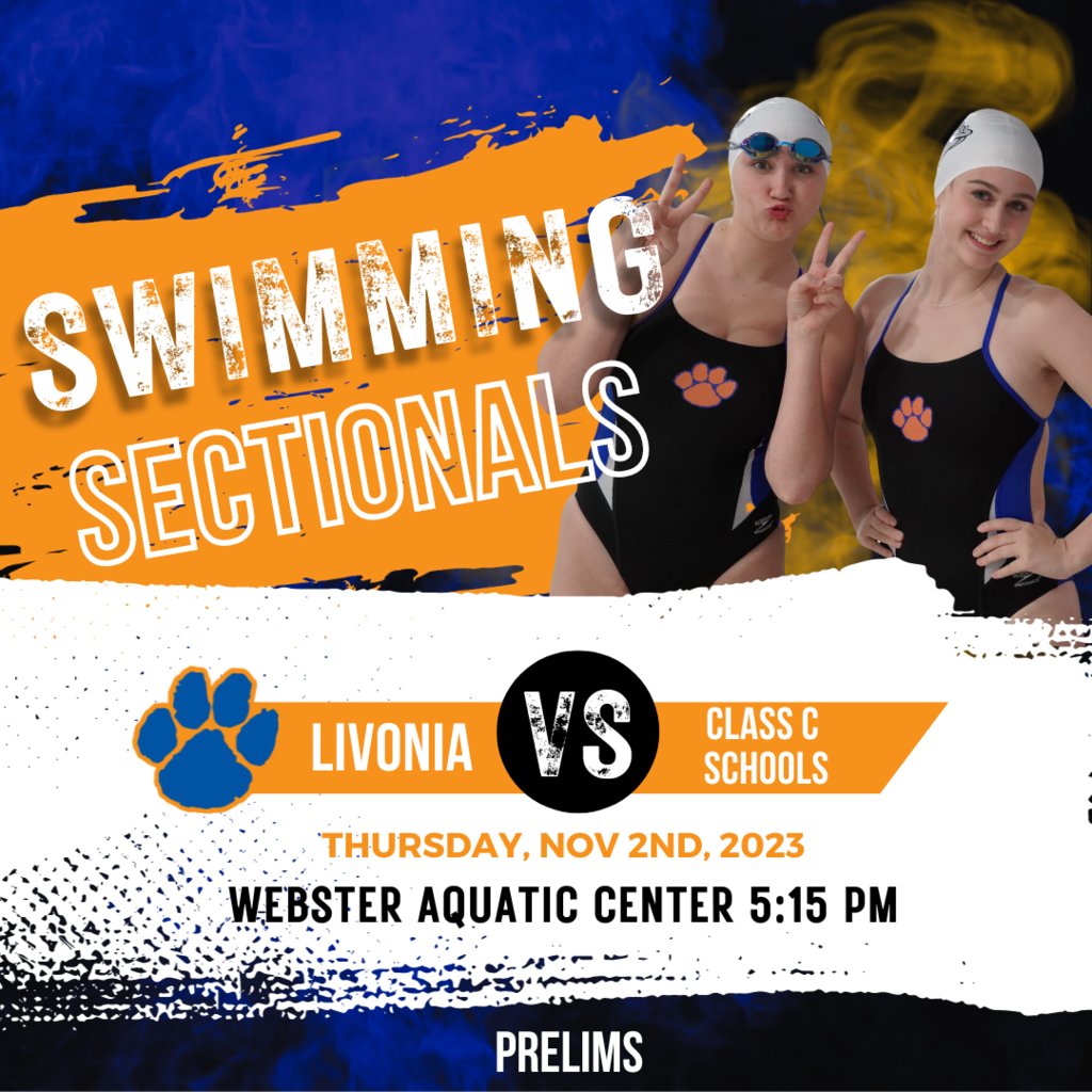 Our swimmers head to the Webster Aquatic Center tonight for Sectional Prelims at 5:15!  In order to qualify for finals the girls have to place in the top 16 tonight in their events.!  Get It!
🎟️gofan.co/event/1117754?…