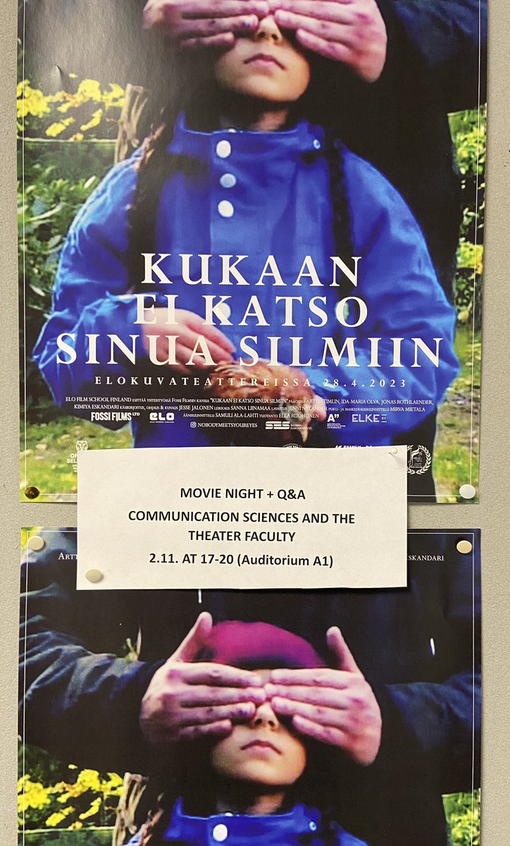 verlook's tweet image. Today we discuss with the filmmakers of Kukaan ei katso sinua silmiin (No one looks you into the eyes) loneliness, camera-mediated sociality and the life around us that is only visible mediated via technologies. Incl screening of the film!