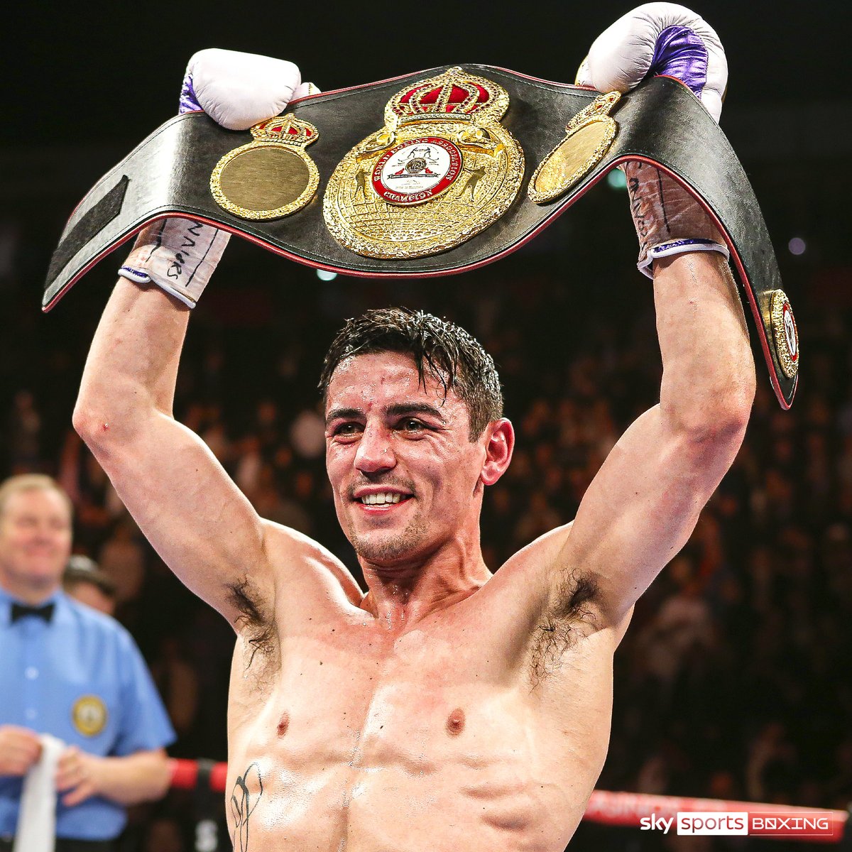 SkySportsBoxing's tweet photo. Anthony Crolla retired from the sport of boxing four years ago today! What a career 👏 https://t.co/rYsjMjJKrb