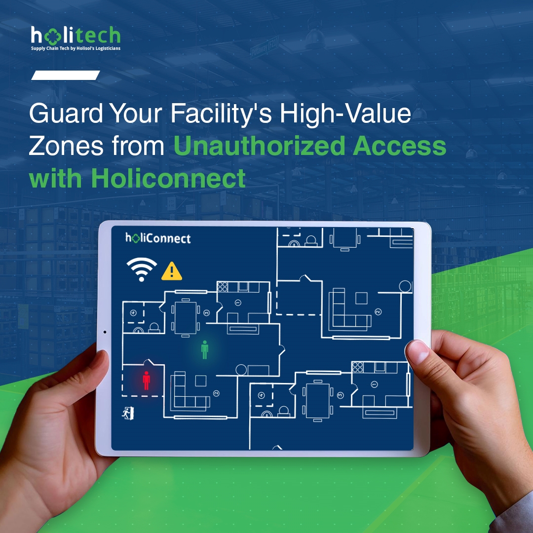 Are you concerned about unauthorized presence in your facility? With the Holiconnect technology solution, you can receive real-time alerts when unauthorized personnel enter restricted areas.
To know more about Holiconnect speak to our expert at contech@holisollogistics.com